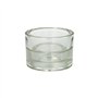 Kandelaar Glas Ø 8,2cm x 5,7cm Transparant 2in1 voor theelichten en maxi theelichten