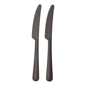Messen herbruikbaar PP 19,7cm Zwart Circulware