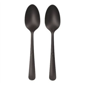 Lepels herbruikbaar PP 19cm Zwart Circulware