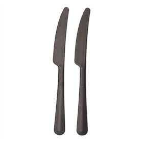 Messen herbruikbaar PP 19,7cm Zwart Circulware - Horecavoordeel.com