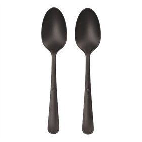 Lepels herbruikbaar PP 19cm Zwart Circulware