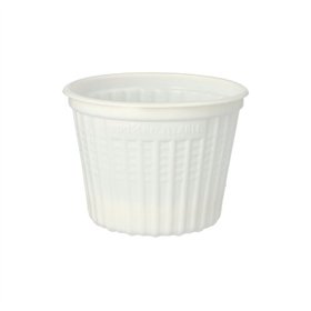 Snack- en soepbekers PP 500ml Ø 11,5cm x 8,5cm Wit - Horecavoordeel.com