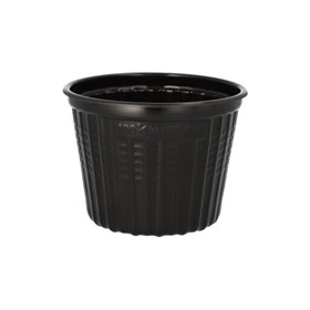Snack- en soepbekers PP 500ml Ø 11,5cm x 8,5cm Zwart