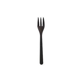 Snackvorkjes herbruikbaar PP 13cm Zwart Circulware - Horecavoordeel.com