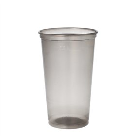 Drinkbekers herbruikbaar PP 0,3 l Ø 7,8cm x 12,6cm Grijs Onbreekbaar - Horecavoordeel.com