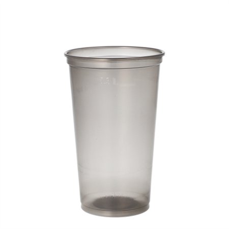 Drinkbekers herbruikbaar PP 0,3 l Ø 7,8cm x 12,6cm Grijs Onbreekbaar - Horecavoordeel.com
