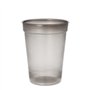 Drinkbekers herbruikbaar PP 0,4 l Ø 9,5cm x 12,1cm Grijs Onbreekbaar - Horecavoordeel.com