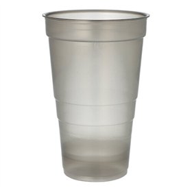 Drinkbekers herbruikbaar PP 0,5 l Ø 9,5cm x 14,4cm Grijs Onbreekbaar