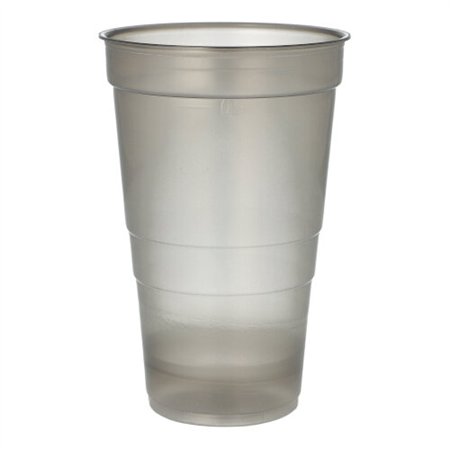 Drinkbekers herbruikbaar PP 0,5 l Ø 9,5cm x 14,4cm Grijs Onbreekbaar