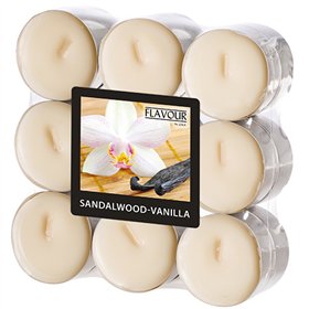 Geurkaars Flavour by GALA Ø 37,5mm x 16,6mm Ivoor - Sandalwood-Vanilla