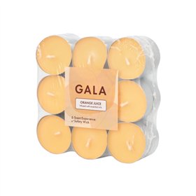 Geurkaars Flavour by GALA Ø 37,5mm x 16,6mm Oranje - Sinaasappel