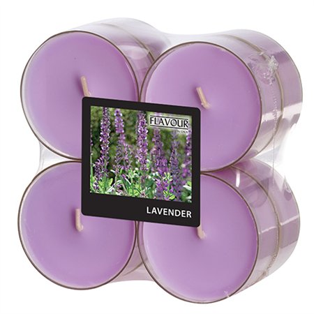 Geurtheelichten maxi Flavour by GALA Ø 59mm x 24mm Violet - Lavendel in behuizing van polycarb