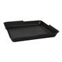 Borden herbruikbaar Circulplate 1000ml PP 23,4 x 23,4 x 2,95cm Zwart Circulware - Horecavoordeel.com