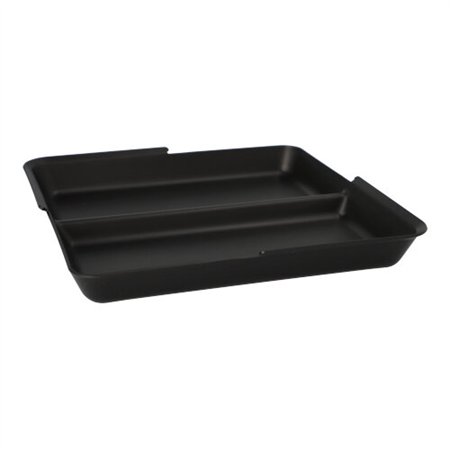 Borden herbruikbaar 2-vaks Circulplate 1000ml PP 23,4 x 23,4 x 2,95cm Zwart Circulware - Horecavoordeel.com