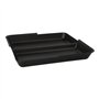 Borden herbruikbaar 2-vaks Circulplate 1000ml PP 23,4 x 23,4 x 2,95cm Zwart Circulware