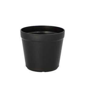 Bekers herbruikbaar PP rond 0,2 l Ø 8cm x 7,1cm Zwart Circulware