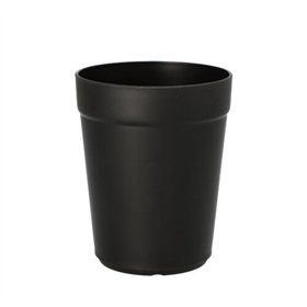 Bekers herbruikbaar PP rond 0,3 l Ø 8cm x 10cm Zwart Circulware