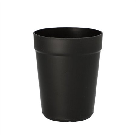 Bekers herbruikbaar PP rond 0,3 l Ø 8cm x 10cm Zwart Circulware