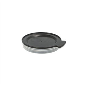 Deksels voor herbruikbare bekers PP rond Ø 8cm x 1,5cm Zwart Circulware