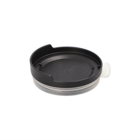 Deksels met drinkopening voor herbruikbare bekers PP rond Ø 8cm x 2,5cm Zwart Circulware
