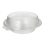Klapbakjes Saladeschalen met deksels PP rond 950ml 8,7cm x 22cm x 21,5cm