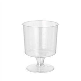 Drinkbekers met voet PS 0,17 l Ø 6,6cm x 8,6cm Glashelder