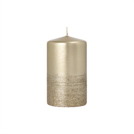 Stompkaars Safe Candle Ø 60mm x 100mm Goud Fia los verpakt