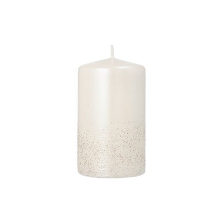 Stompkaars Safe Candle Ø 60mm x 100mm parelmoer Fia los verpakt - Horecavoordeel.com