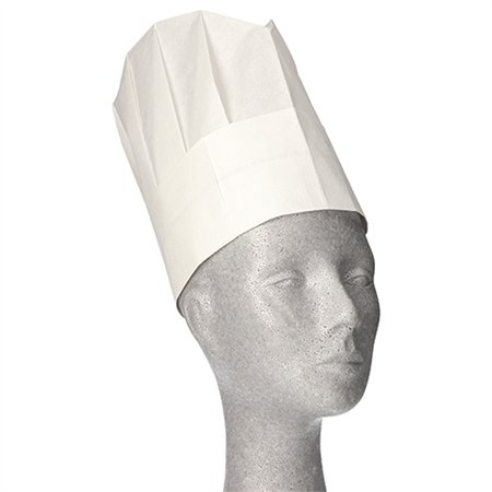 Koksmuts WORK-INN/PS crêpe 23cm x 27,7cm Wit Provence verstelbaar - Horecavoordeel.com