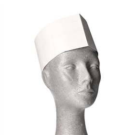 KeukenmutsWORK-INN/PS Papier 8,5cm x 27,5cm Wit verstelbaar - Horecavoordeel.com