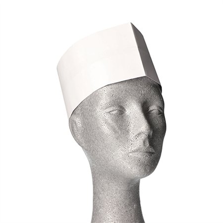 KeukenmutsWORK-INN/PS Papier 8,5cm x 27,5cm Wit verstelbaar - Horecavoordeel.com