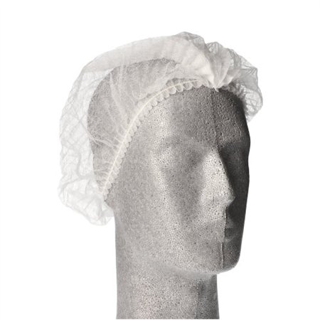 Baret met clip WORK-INN/PS nonwoven Ø 30cm Wit - Horecavoordeel.com