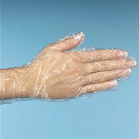Handschoenen WORK-INN/-PS PE Transparant voor dames M