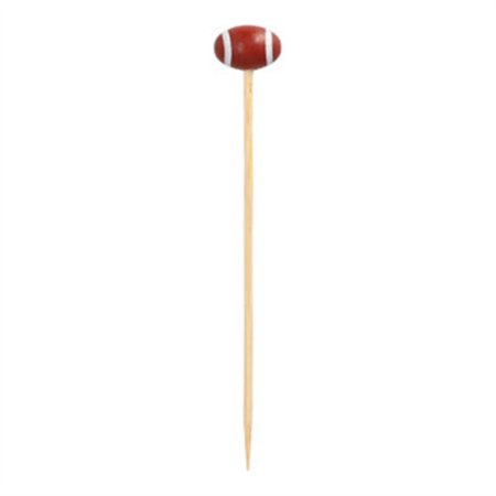 Fingerfood Amuse prikkers bamboe/hout 12,5cm Football - Horecavoordeel.com