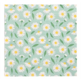 Servetten 3-laags 1/4 vouw 33cm x 33cm Lots of Daisies - Horecavoordeel.com