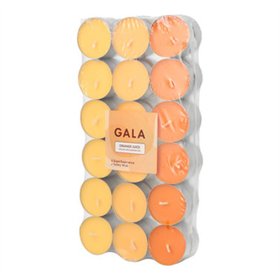 Geurkaars GALA Ø 3,8cm x 1,7cm Oranje - Orange Juice Ton in Ton - Horecavoordeel.com