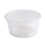 Round Salad trays - containers 101 Series Ribbed PP Transparent 250cc Ø 101mm 