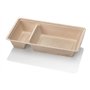 Snackbakje A20 A14+1 Suikerriet Bruin 20,5 x 12,5 x 3,5cm