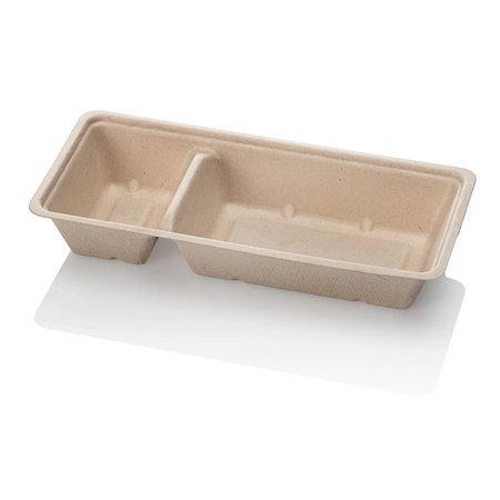Snackbakje A22 A9+1 Suikerriet Bruin 20,5 x 10 x 3,5cm
