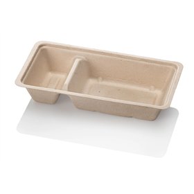 Snackbakje A23 A7+1 Suikerriet Bruin 17 x 9,5 x 3cm