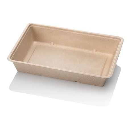 Snackbakje A50 Suikerriet Bruin 20,5 x 14,5 x 3,5cm