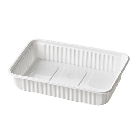 Kilobakken 500cc 180 Serie Rechthoek PP Wit 180 x 130 x 35mm