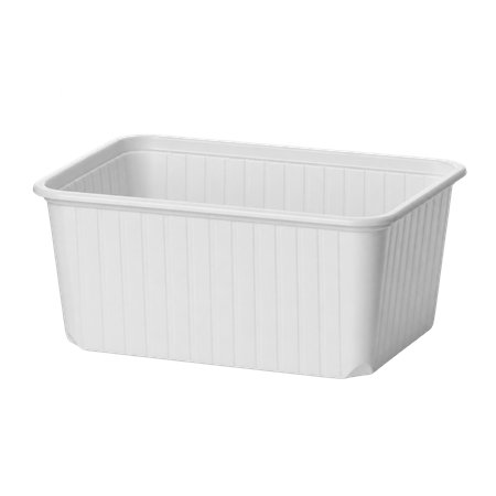 Kilobakken 1500cc 180 Serie Rechthoek PP Wit 180 x 130 x 90mm