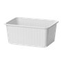 Kilobakken 1500cc 180 Serie Rechthoek PP Wit 180 x 130 x 90mm
