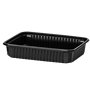 Kilobakken 500cc 180 Serie Rechthoek PP Zwart 180 x 130 x 35mm