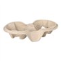 Carrying tray 2 holes Pulp Biodegradable