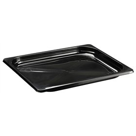 1/2 GN Tray 1650cc PP Black Injection Moulded RS325 325 x 265 x 25mm