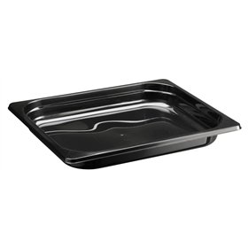 1/2 GN Tray 2400cc PP Black Injection Moulded RS325 325 x 265 x 40mm