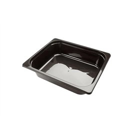 1/2 GN Tray 3000cc PP Black Injection Moulded RS325 325 x 265 x 50mm