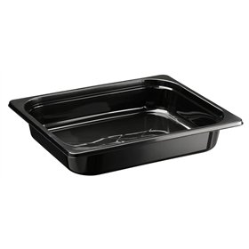 1/2 GN Tray 3600cc PP Black Injection Moulded RS325 325 x 265 x 60mm